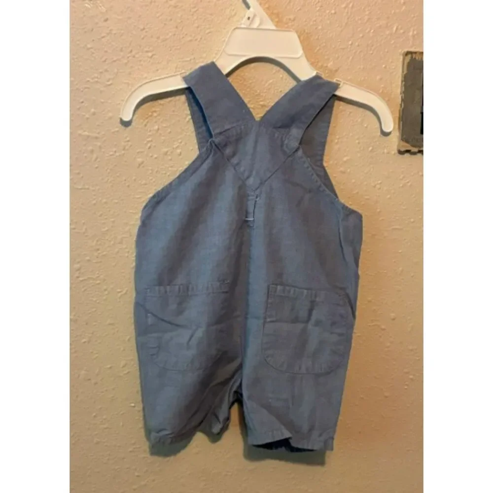 Disney Baby Tigger Shortall Romper Overalls 3-6 M Blue One Piece Winnie the Pooh